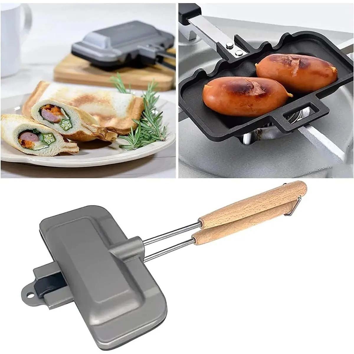 Sandwich Press Panini - Breakfast Sandwich Maker, 4w1h sandwich maker,