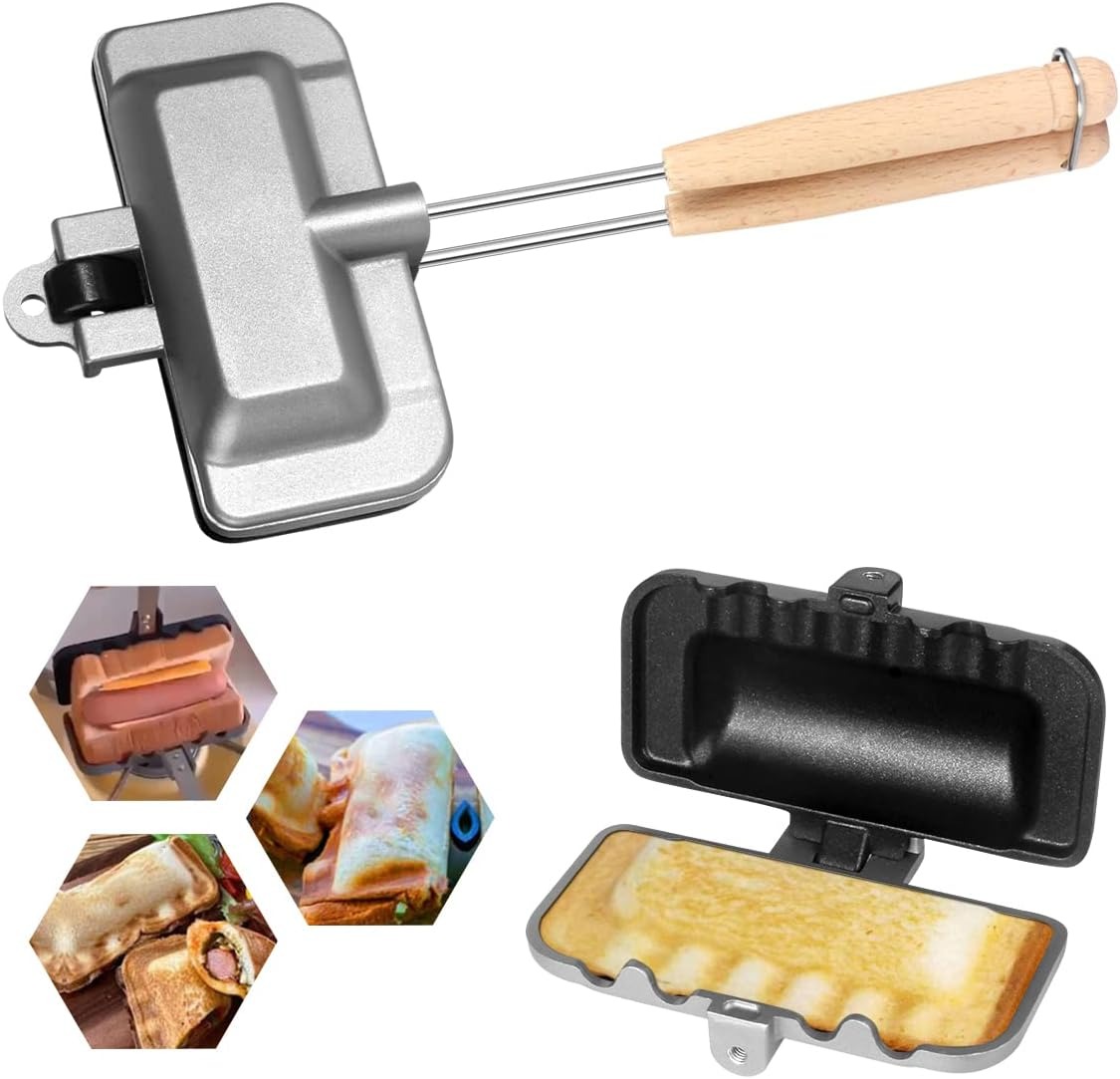 Sandwich Press Panini - Hot Sandwich Maker, 4w1h Sandwich Maker