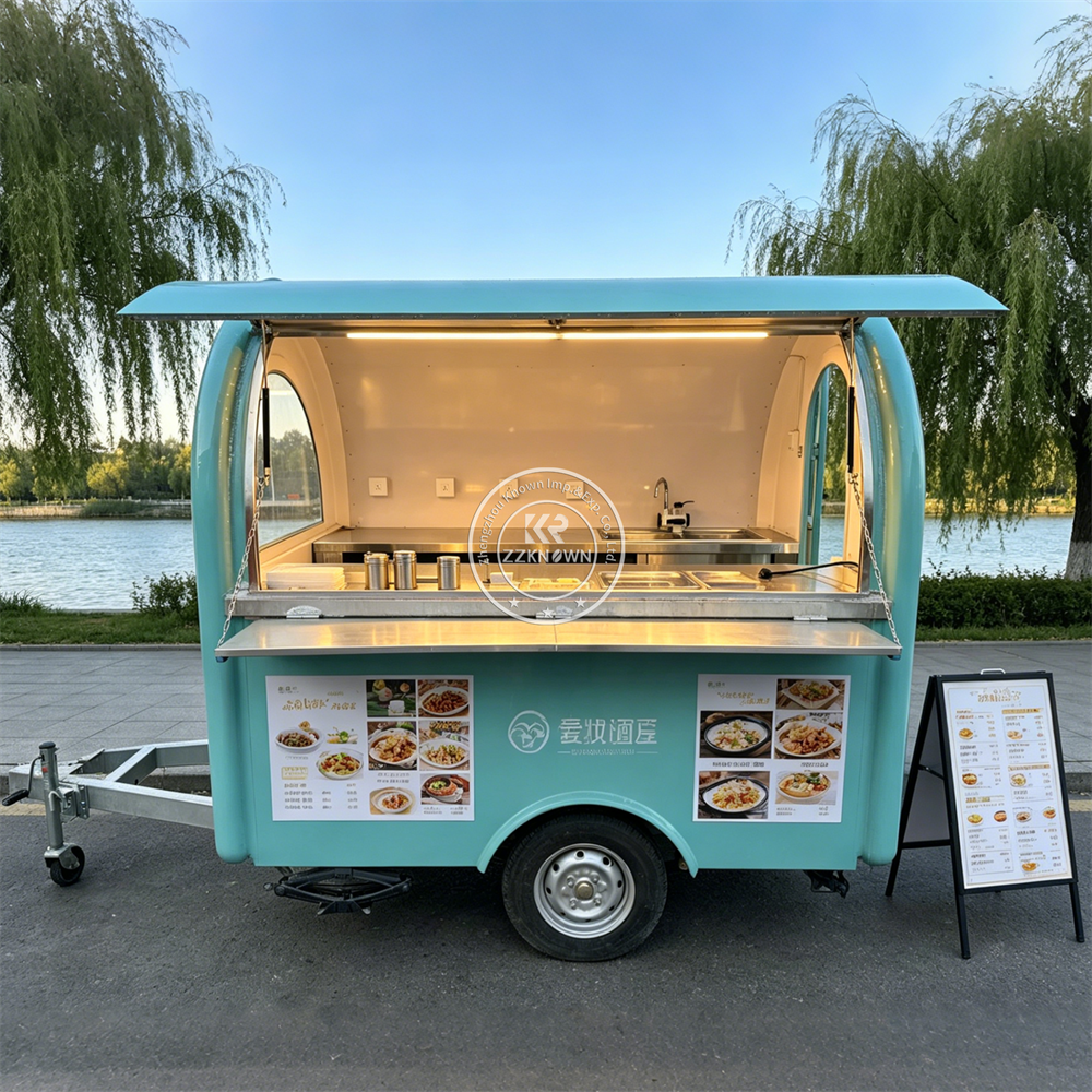 Commercial Kitchen Trailer - Commercial Concession Food Cart Taco Fries