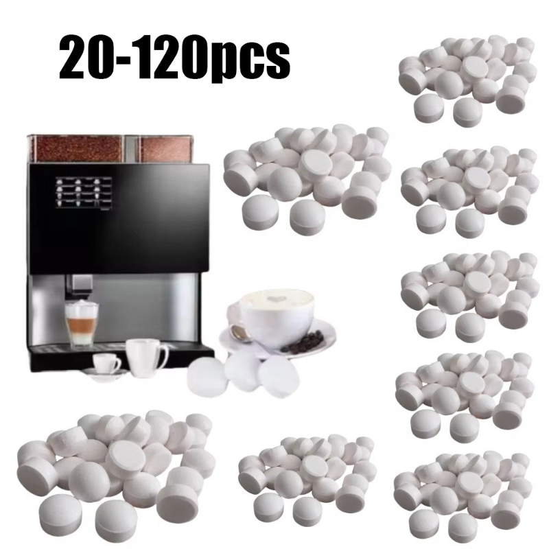 Commercial Kitchen Setup - 20/40/80/100/120pcs Coffee Machine Cleaning Tablet Effervescent
