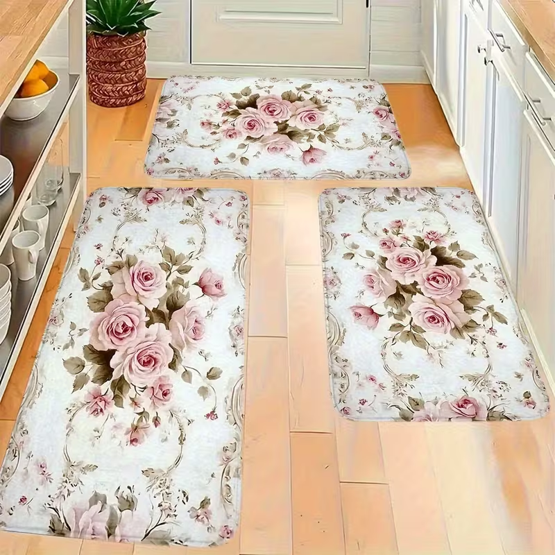 Commercial Kitchen Mats - American Style Floor Mat with Pink