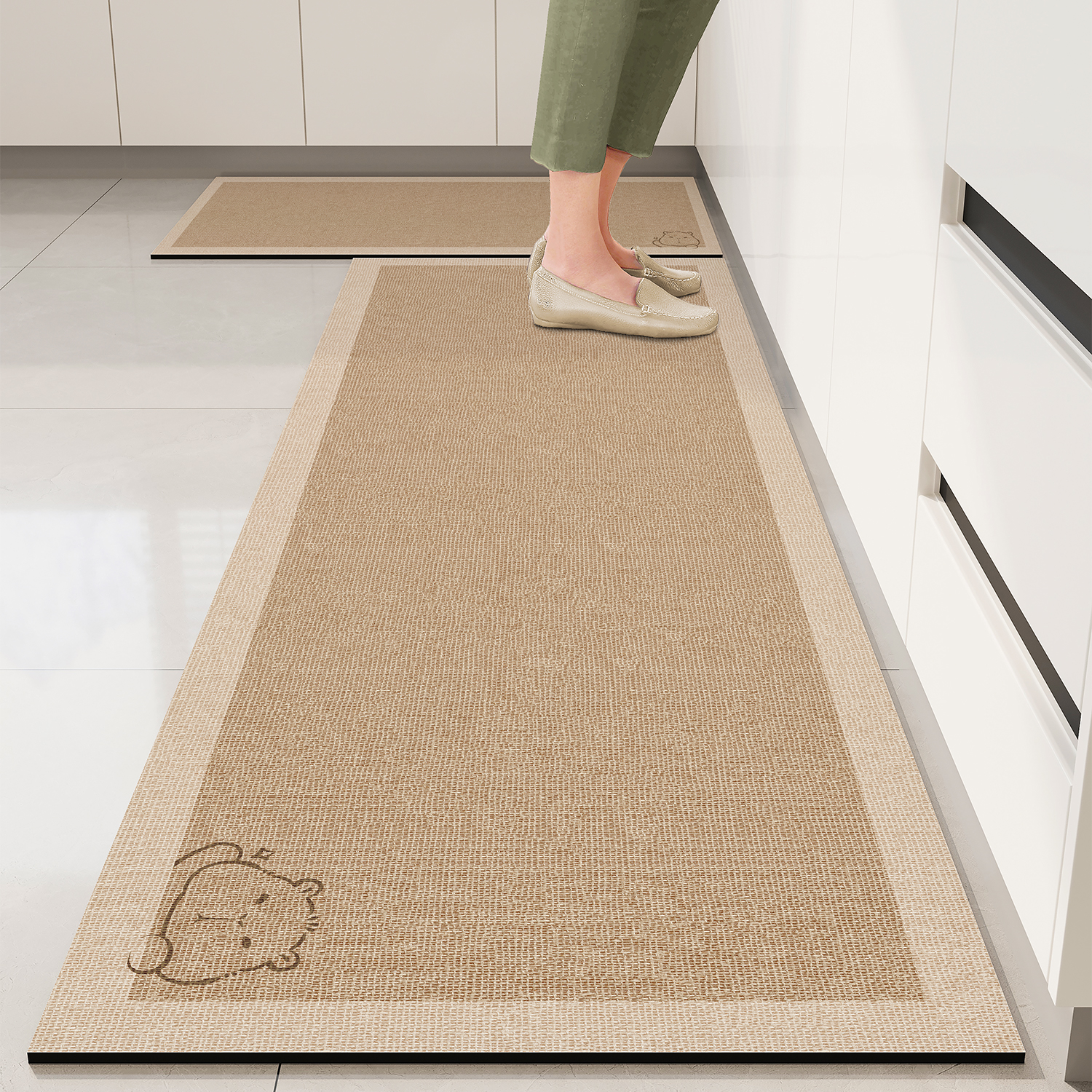 Commercial Kitchen Vinyl - Kitchen Vinyl Rug Pvc Non-Slip Floor