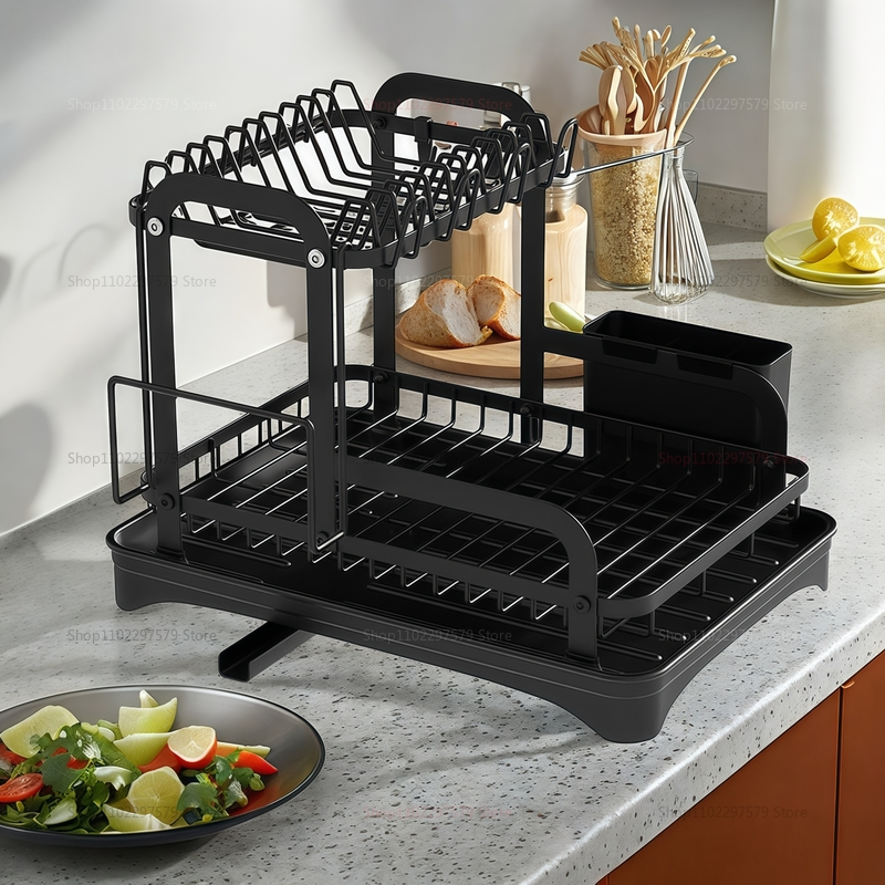Commercial Kitchen Shelving - Sturdy Kitchen Dish Rack Space Saving