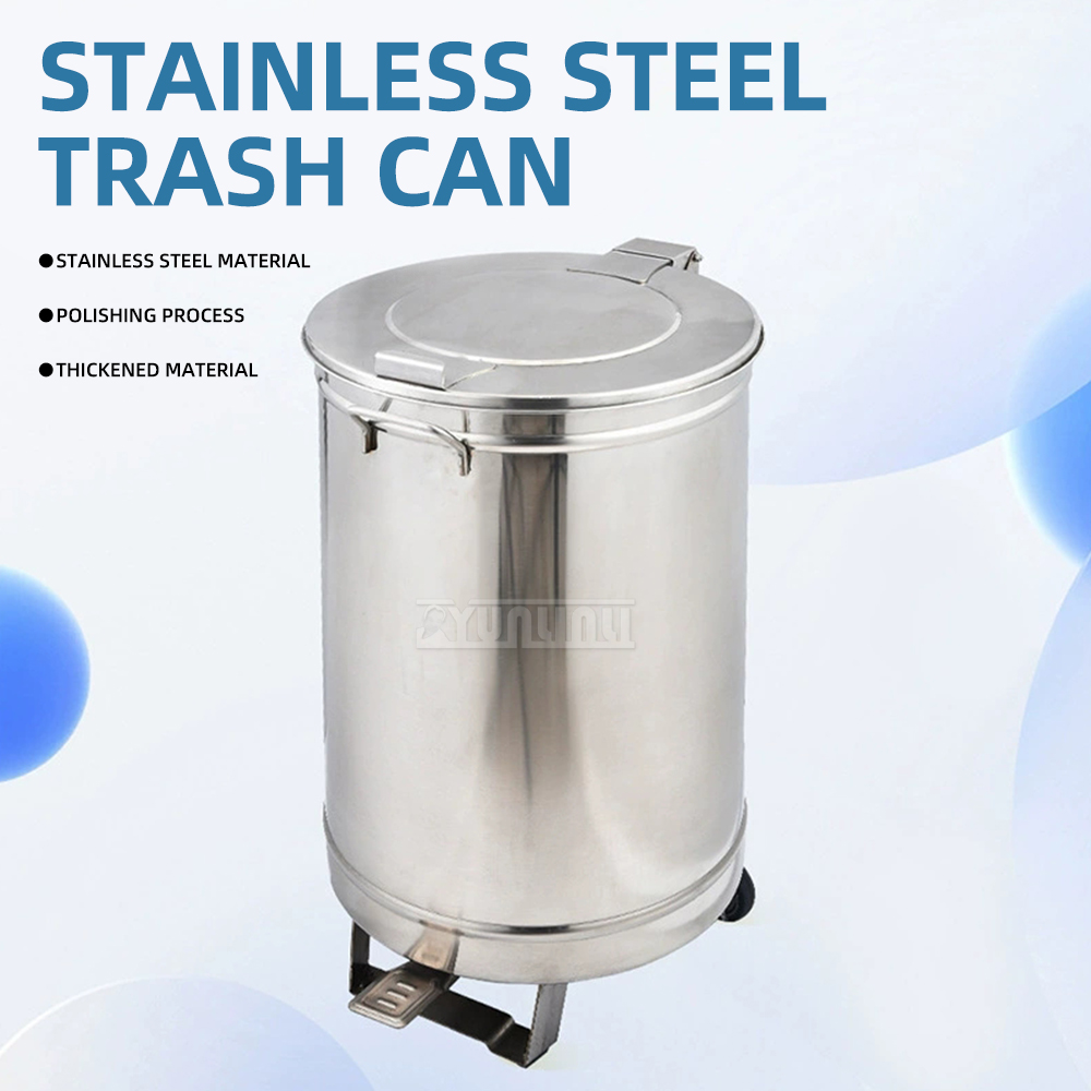 Stainless Steel Step Trash Can - Commercial Kitchen Garbage Can avis et prix
