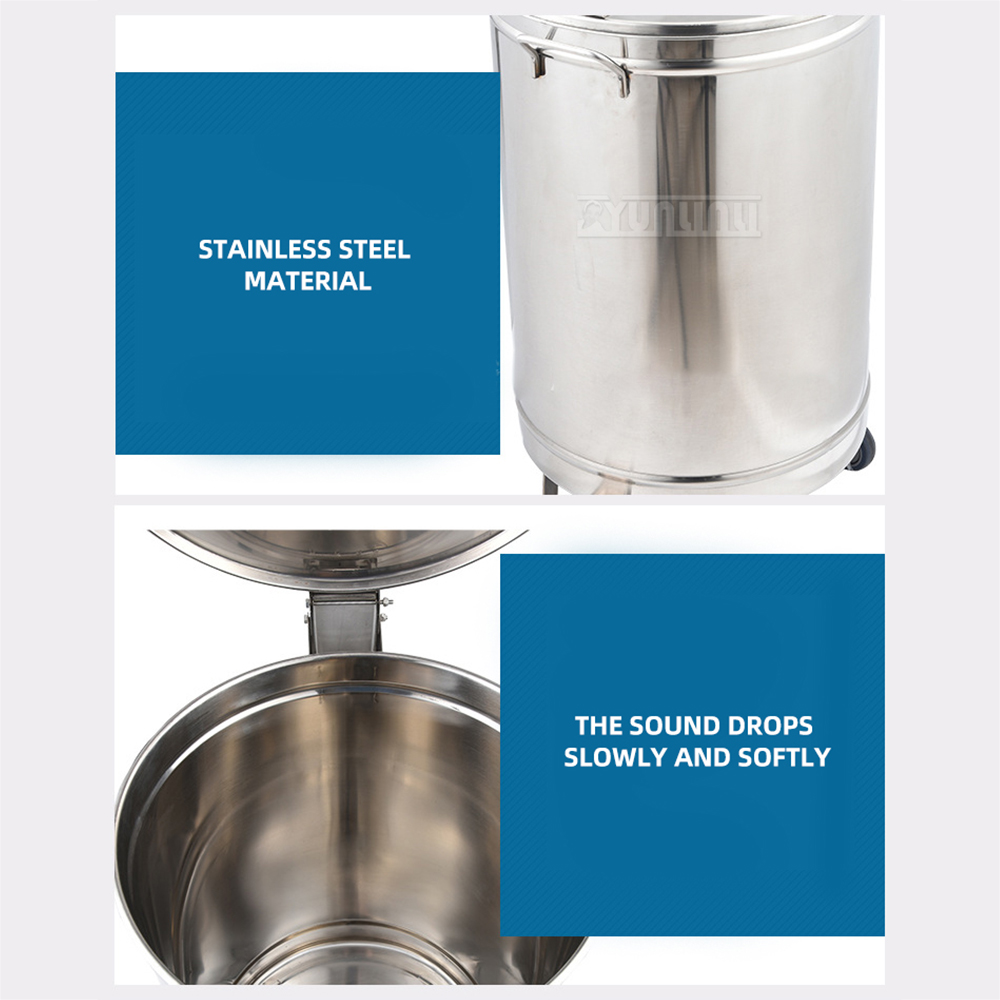 Stainless Steel Step Trash Can - Commercial Kitchen Garbage Can avis et prix
