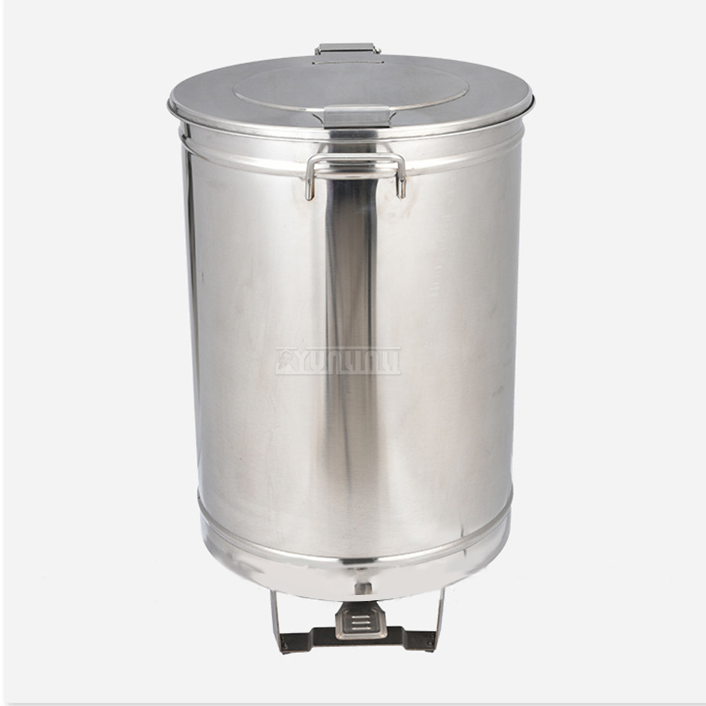 Stainless Steel Step Trash Can - Commercial Kitchen Garbage Can avis et prix