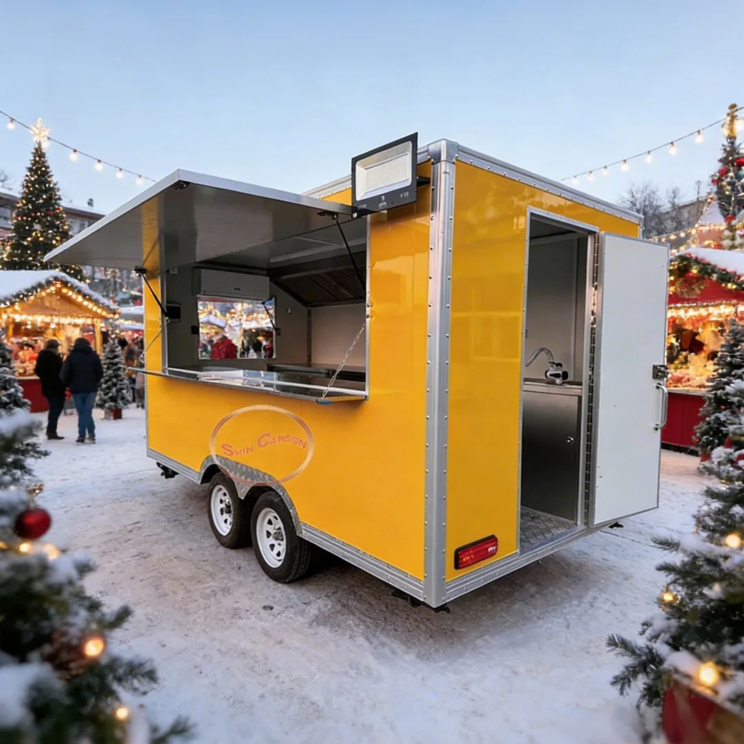 Towable Food Cart with Shelf a - Commercial Kitchen Ventilation avis et prix
