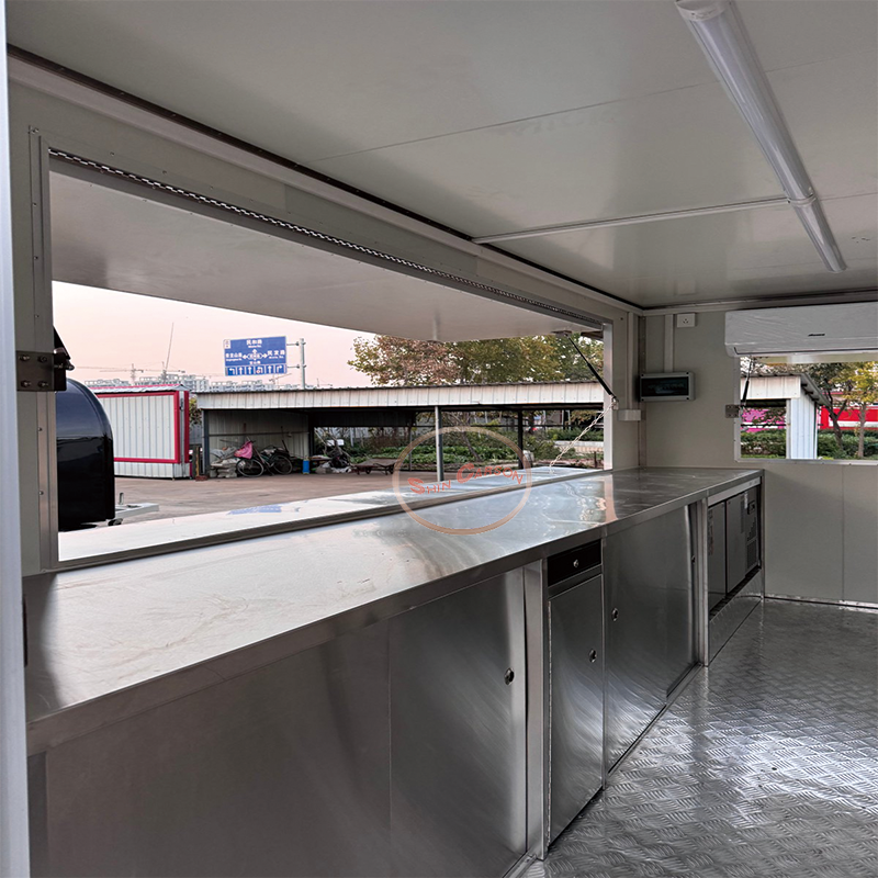 Towable Food Cart with Shelf a - Commercial Kitchen Ventilation avis et prix