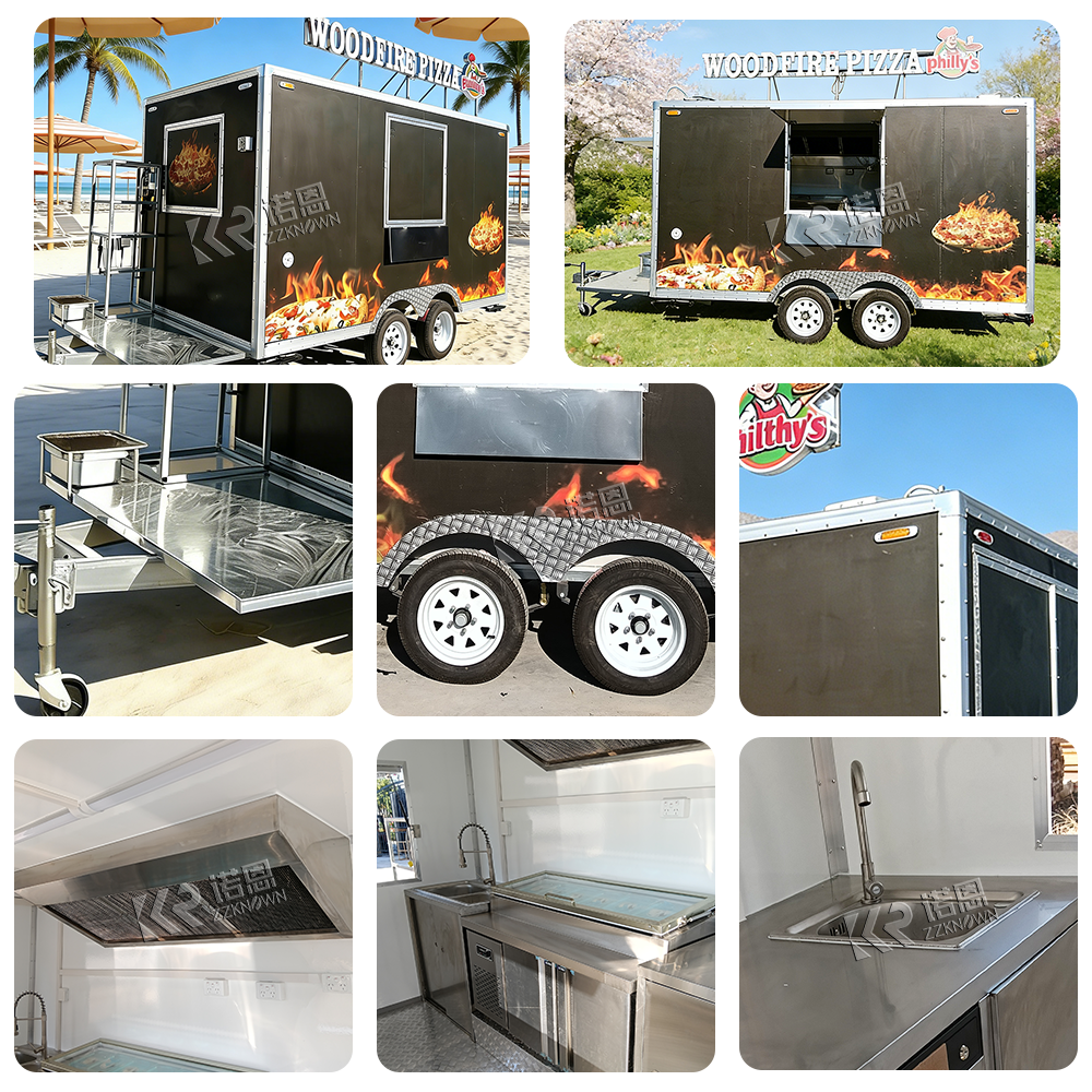 Customizable Food Vending Cart - Commercial Kitchen Trailer avis et prix
