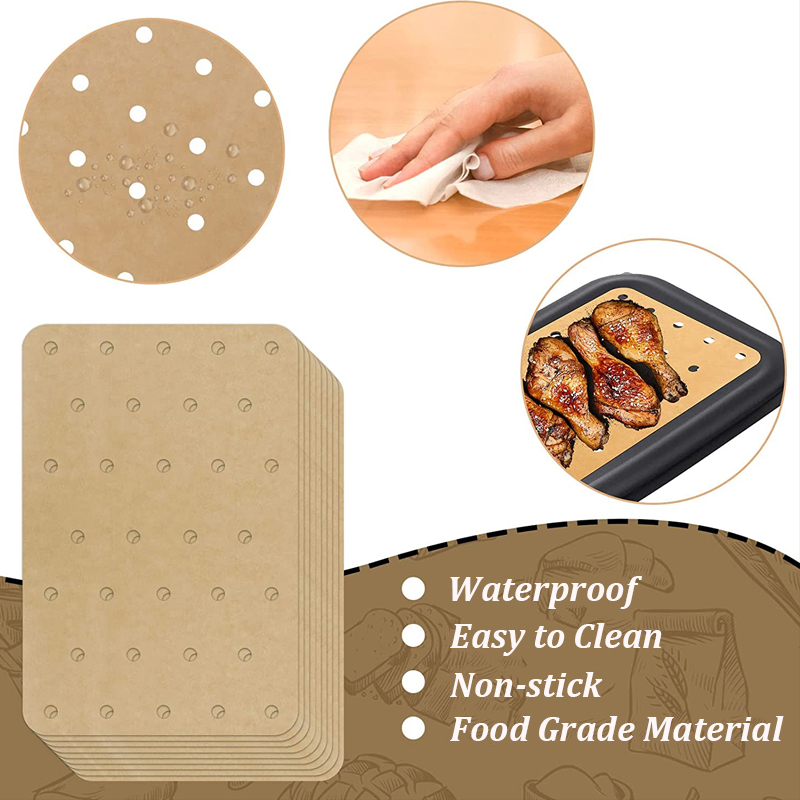 100Pcs Air Fryer Paper Disposa - Commercial Kitchen Steamer avis et prix