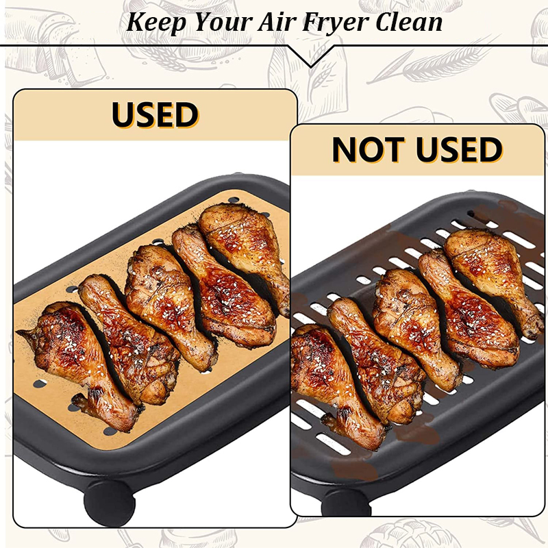 100Pcs Air Fryer Paper Disposa - Commercial Kitchen Steamer avis et prix