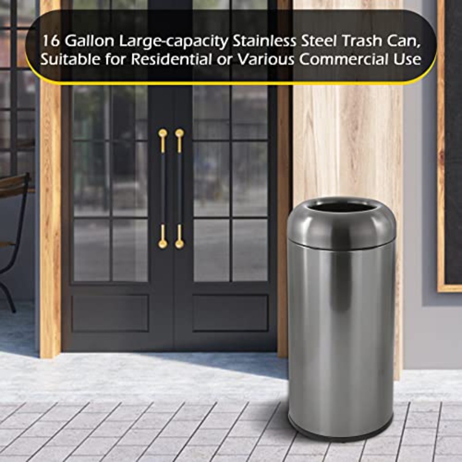 Outdoor Stainless Steel Trash  - Commercial Kitchen Garbage Can avis et prix