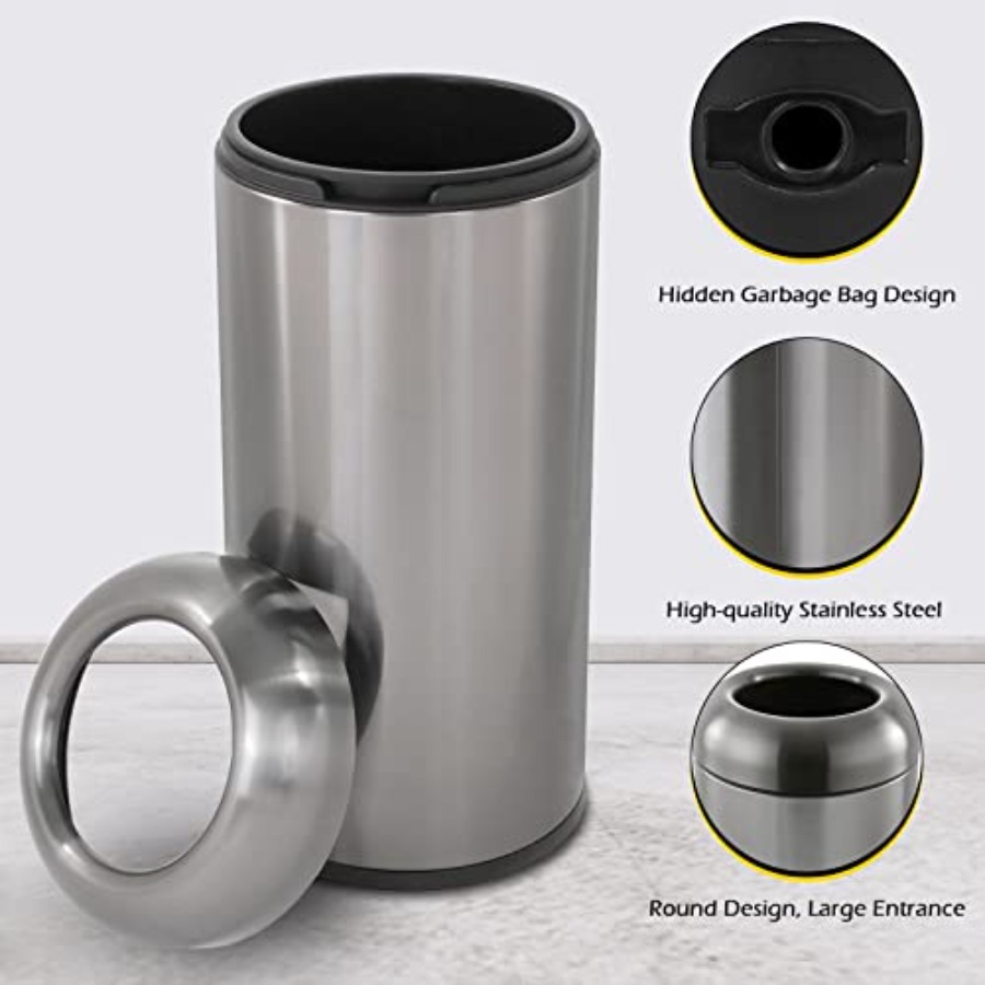 Outdoor Stainless Steel Trash  - Commercial Kitchen Garbage Can avis et prix