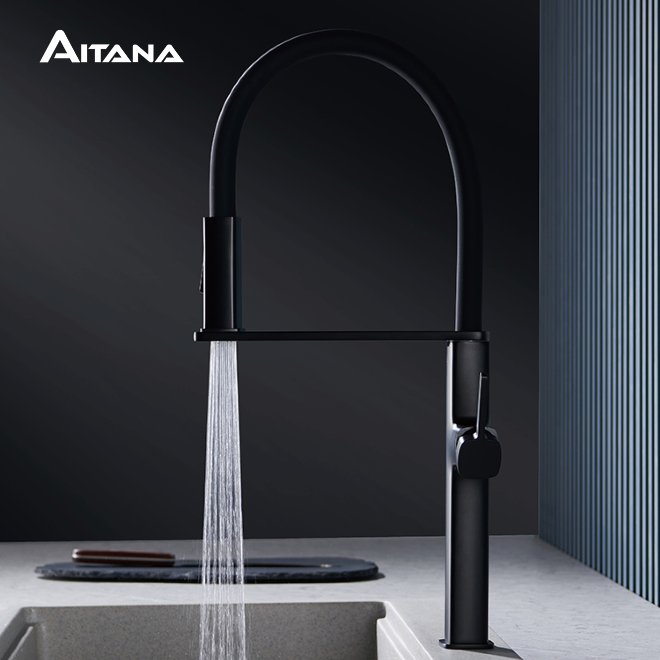 Luxury black brass kitchen fau - Commercial Kitchen Mixer Tap avis et prix