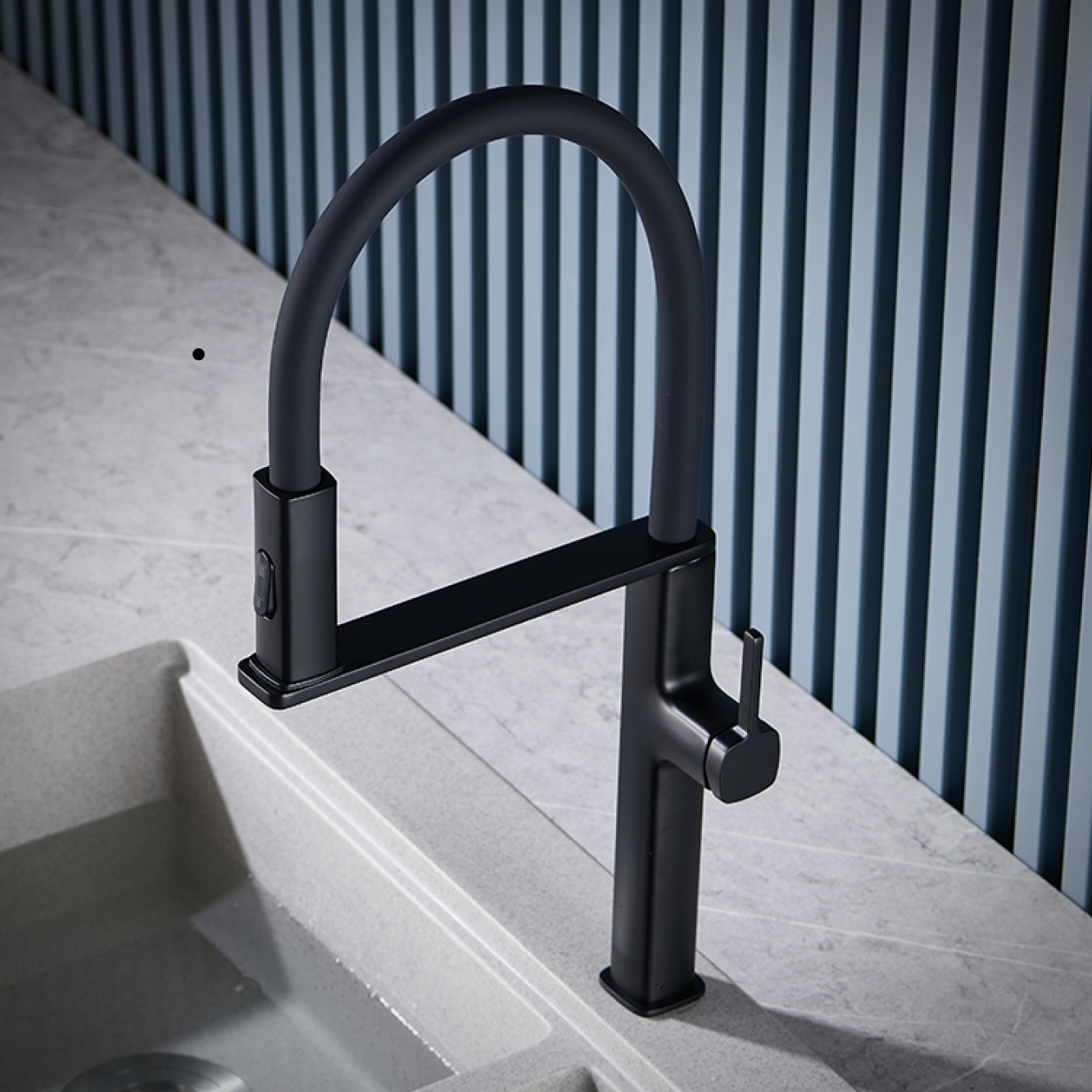 Luxury black brass kitchen fau - Commercial Kitchen Mixer Tap avis et prix