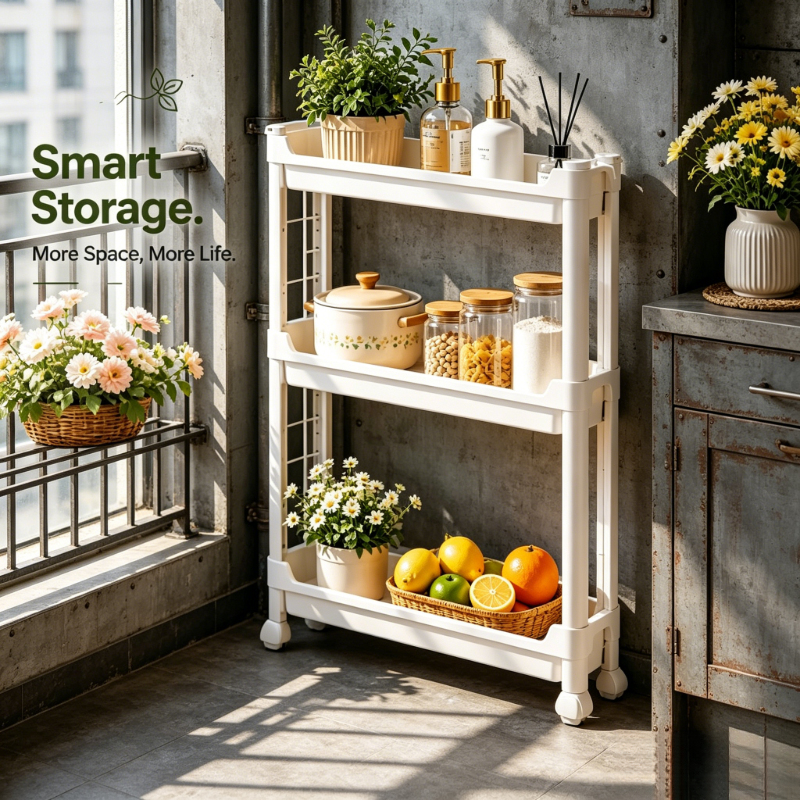 Slim 9.5cm 3-Tier Door Side Or - Commercial Kitchen Shelving avis et prix