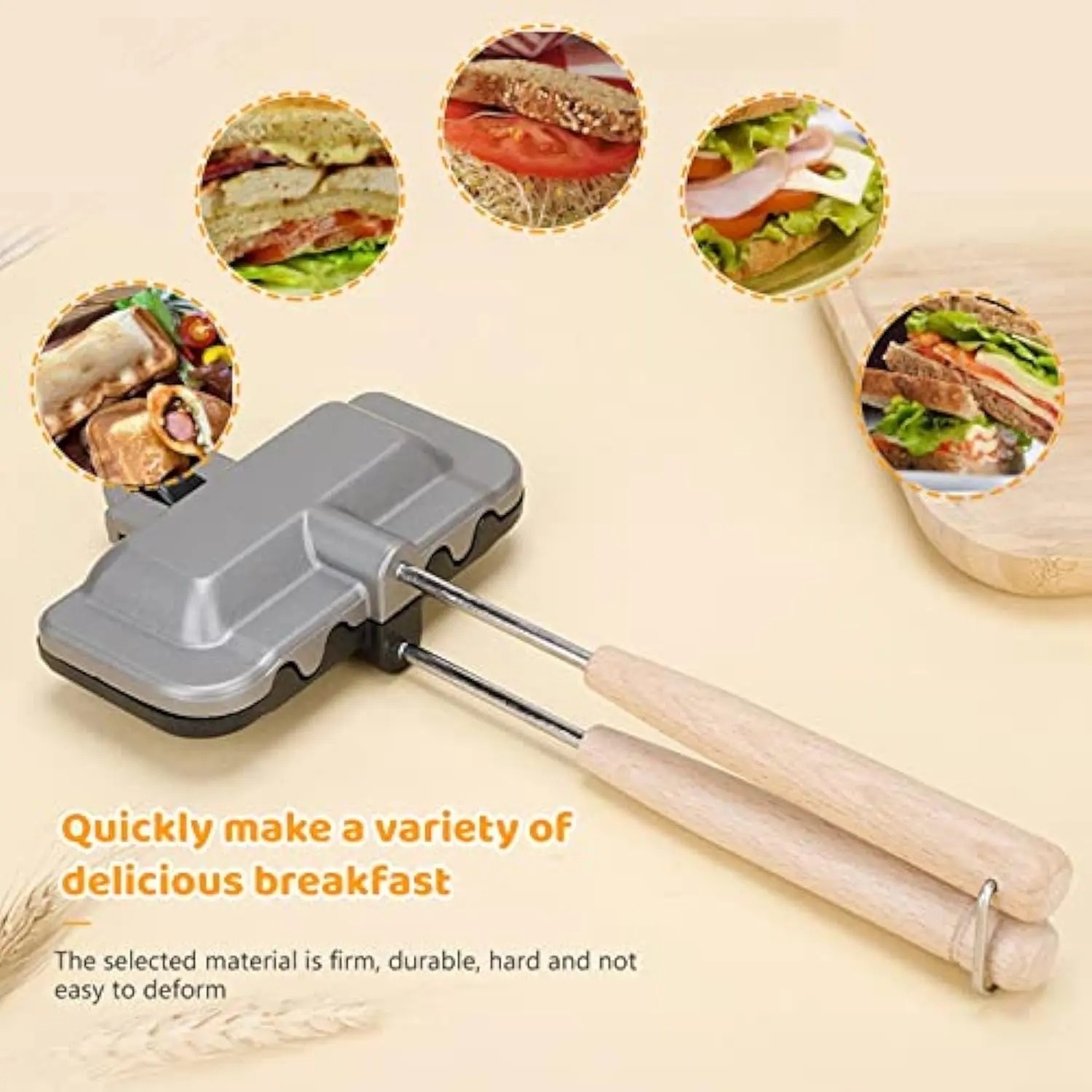 Breakfast Sandwich Maker, 4w1h - Sandwich Press Panini avis et prix