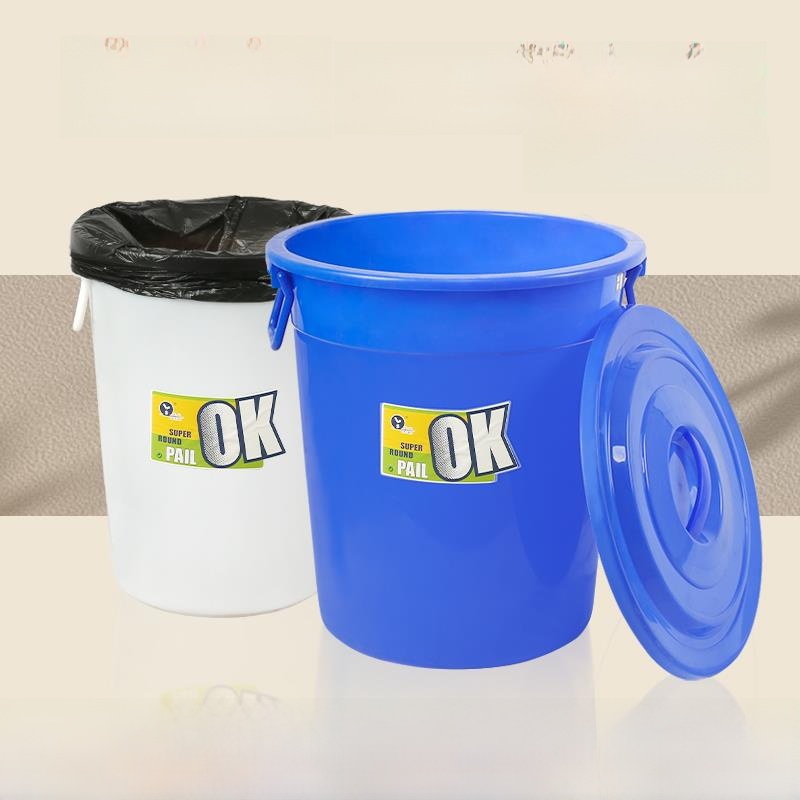 Large Capaci round Kitchen Tra - Commercial Kitchen Garbage Can avis et prix