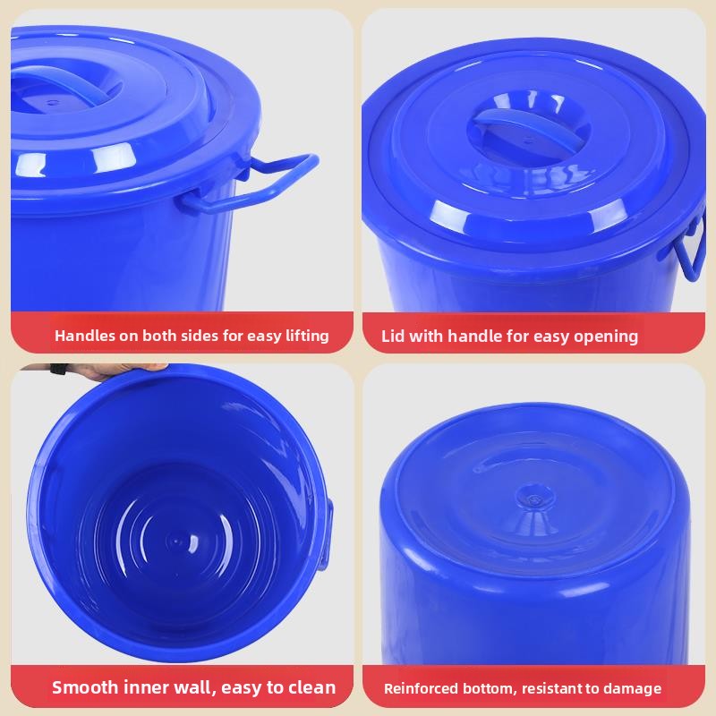 Large Capaci round Kitchen Tra - Commercial Kitchen Garbage Can avis et prix