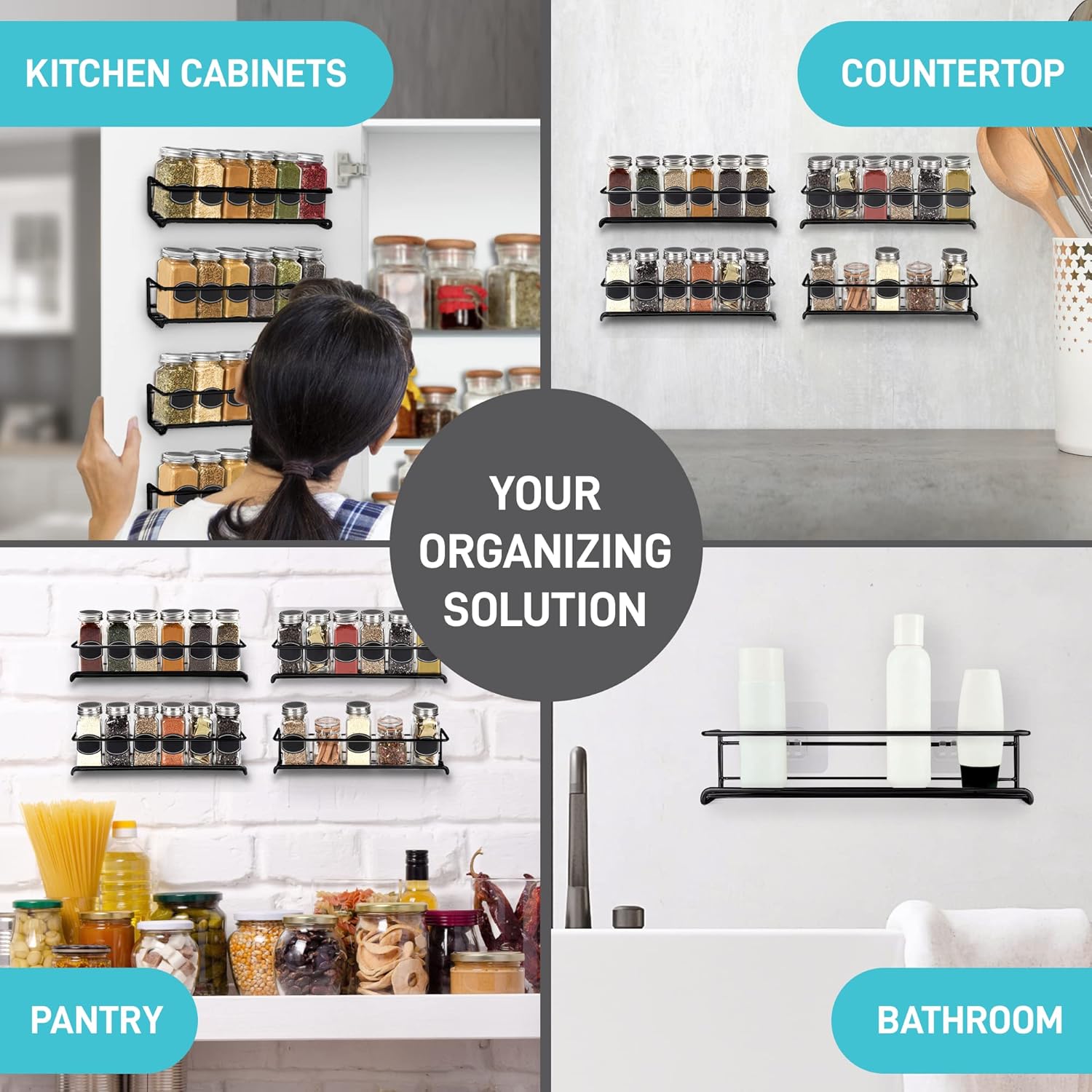 2PCS Kitchen Spice Rack Metal  - Commercial Kitchen Shelving avis et prix