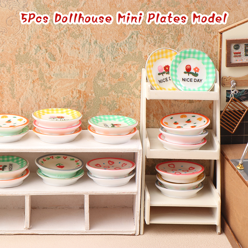 5Pcs 1/12 Dollhouse Mini Plate - Commercial Kitchen Setup avis et prix
