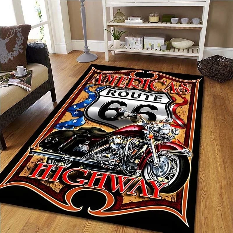 Route 66 Motorcycle Vintage Ca - Commercial Kitchen Mats avis et prix