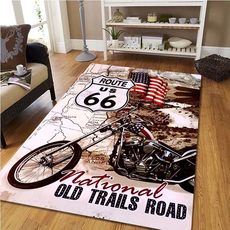 Route 66 Motorcycle Vintage Ca - Commercial Kitchen Mats avis et prix