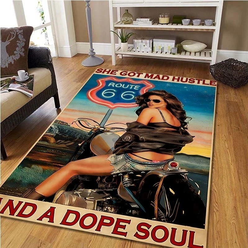 Route 66 Motorcycle Vintage Ca - Commercial Kitchen Mats avis et prix