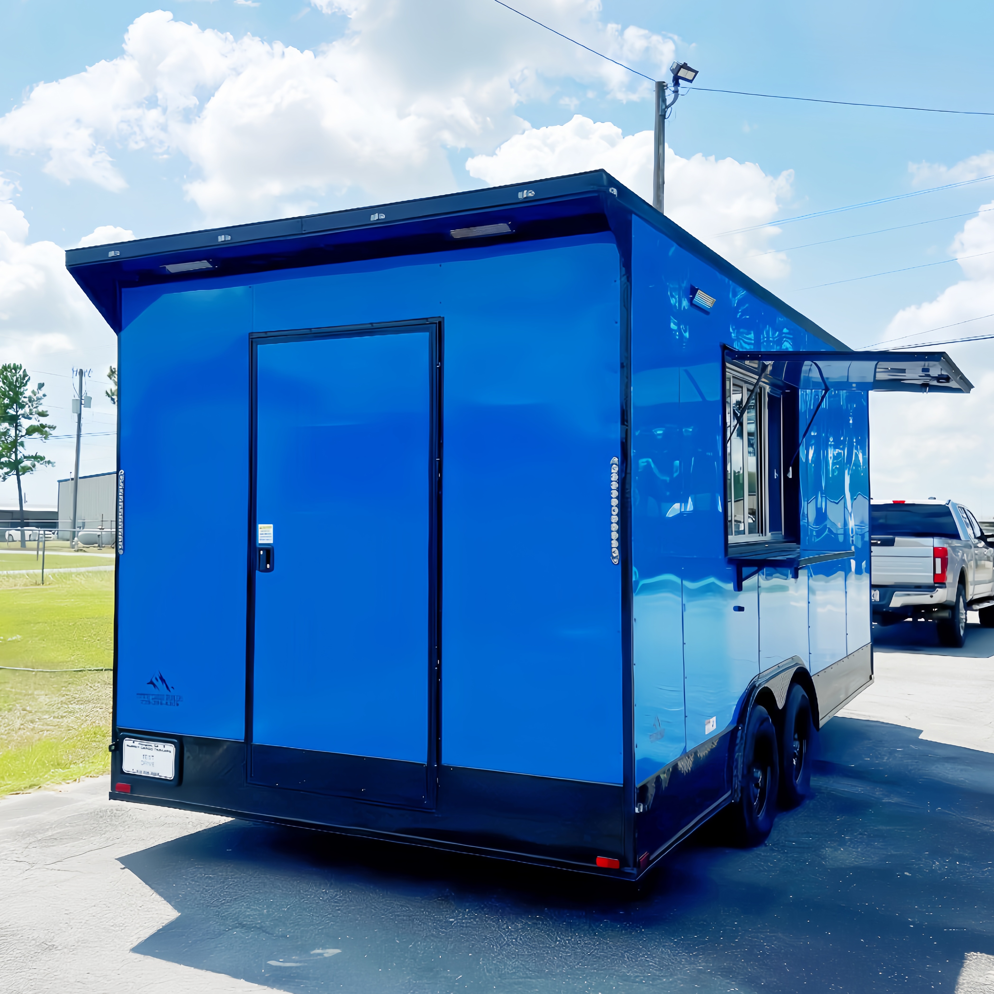 Outdoor Food Truck Trailer wit - Commercial Kitchen Trailer avis et prix