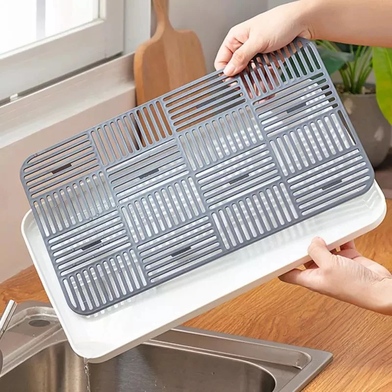 Plastic Drain Rack Dish Cup Dr - Commercial Kitchen Mats avis et prix