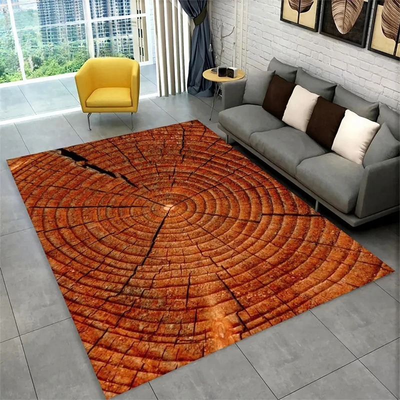 3D Wood Grain Retro Area Rug L - Commercial Kitchen Mats avis et prix