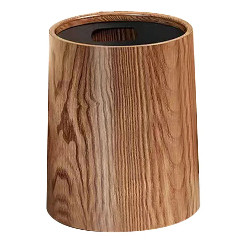 Durable wood grain garbage can - Commercial Kitchen Garbage Can avis et prix