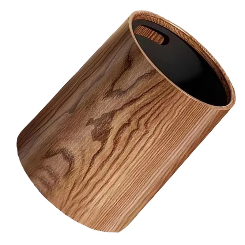 Durable wood grain garbage can - Commercial Kitchen Garbage Can avis et prix