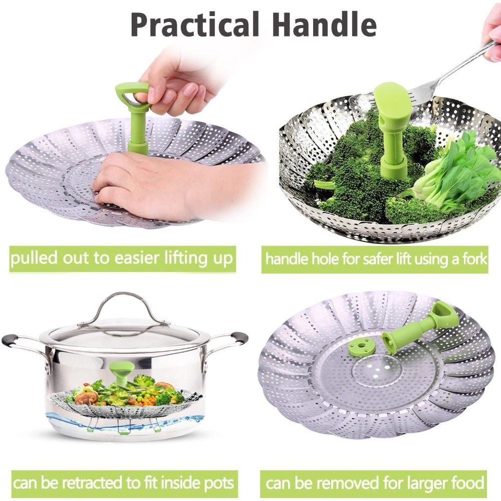 Food Steamer Basket Stainless  - Commercial Kitchen Steamer avis et prix