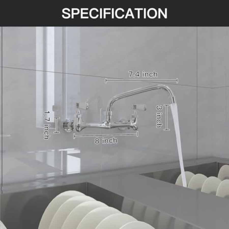 Kitchen Faucet Wall Mount Comm - Commercial Kitchen Mixer Tap avis et prix
