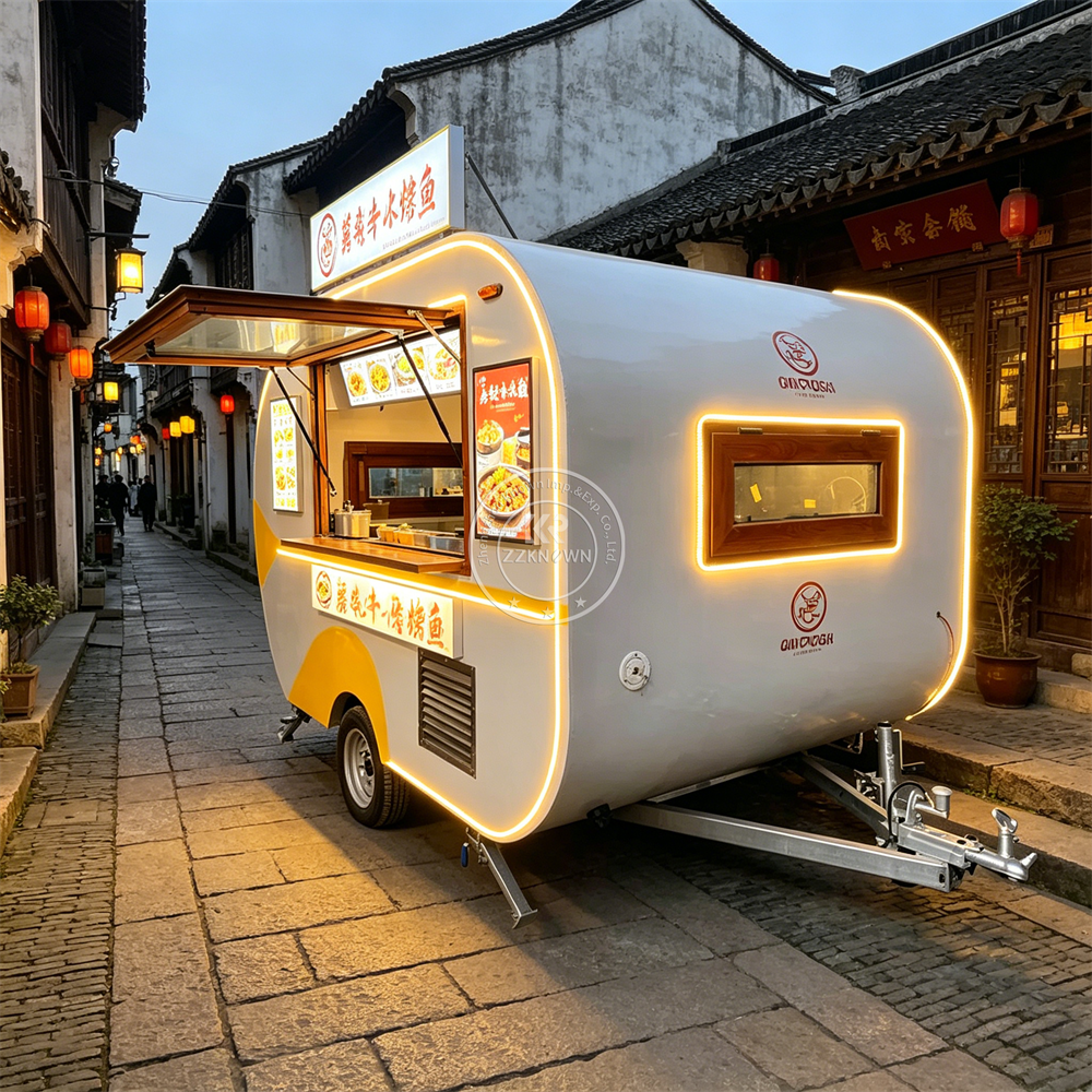 Stainless Steel Mobile Food Tr - Commercial Kitchen Trailer avis et prix