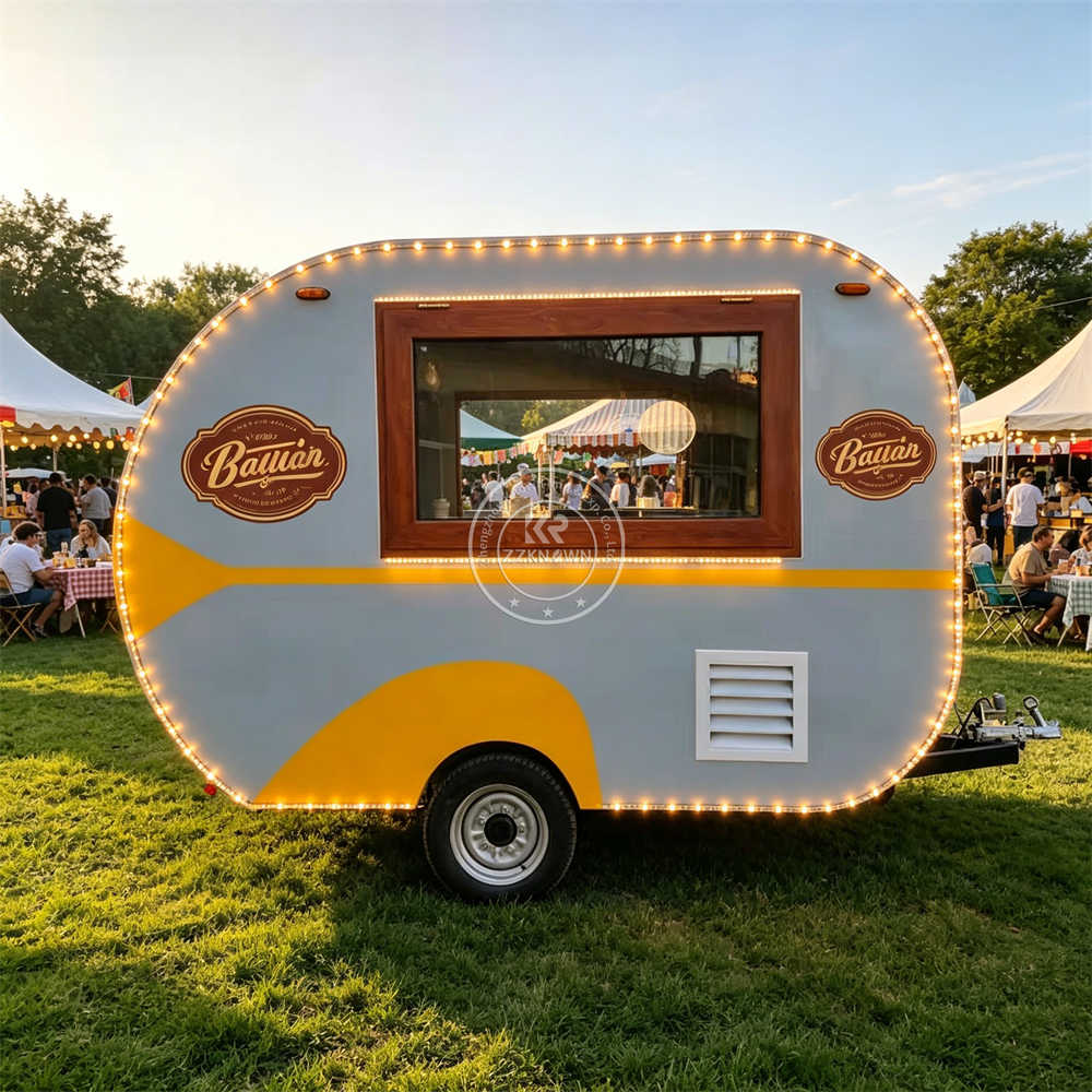 Stainless Steel Mobile Food Tr - Commercial Kitchen Trailer avis et prix