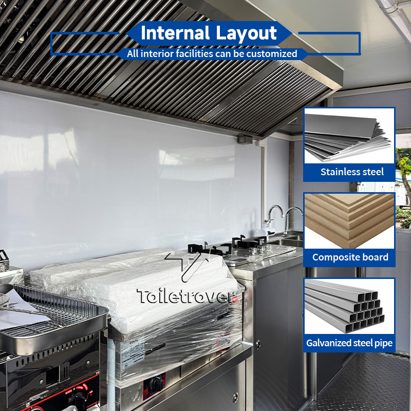 Cheap Food Truck Carts Customi - Commercial Kitchen Trailer avis et prix