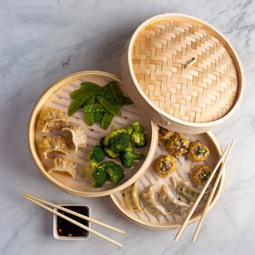 Chinese Steamer Bamboo Steamer - Commercial Kitchen Steamer avis et prix