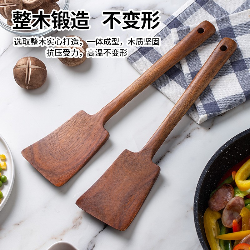 1PC-Wooden spatula for non-sti - Commercial Kitchen Cooking avis et prix