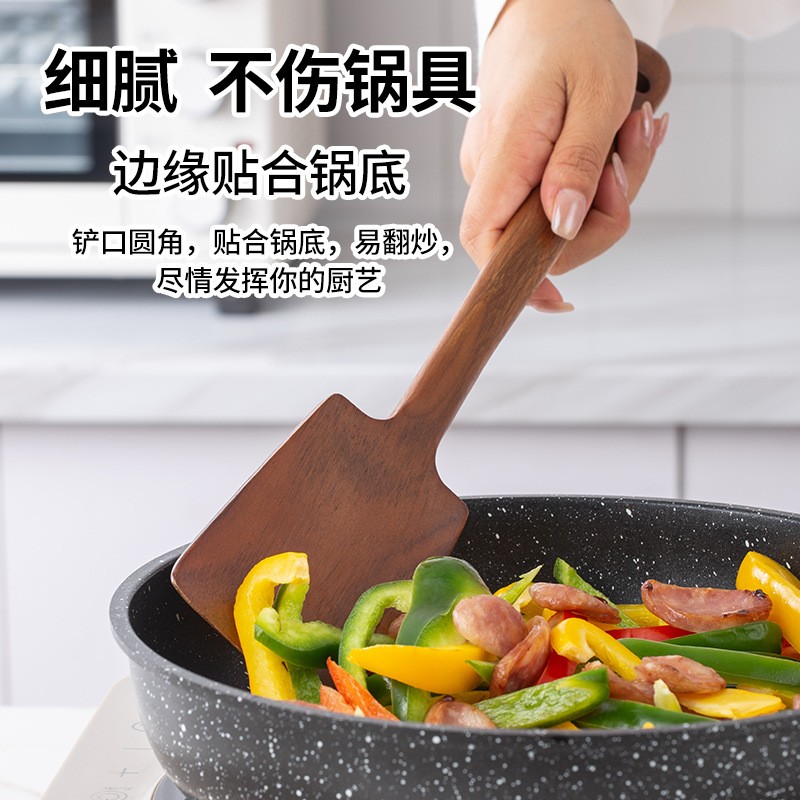 1PC-Wooden spatula for non-sti - Commercial Kitchen Cooking avis et prix