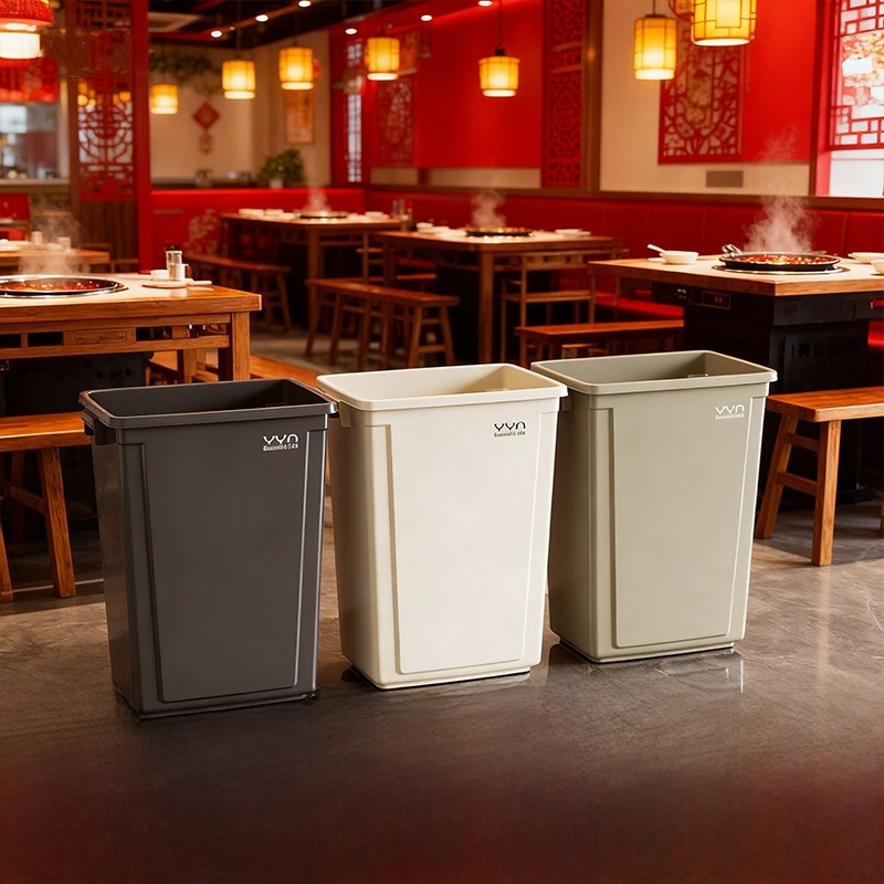 Large Capacity Square Garbage  - Commercial Kitchen Garbage Can avis et prix