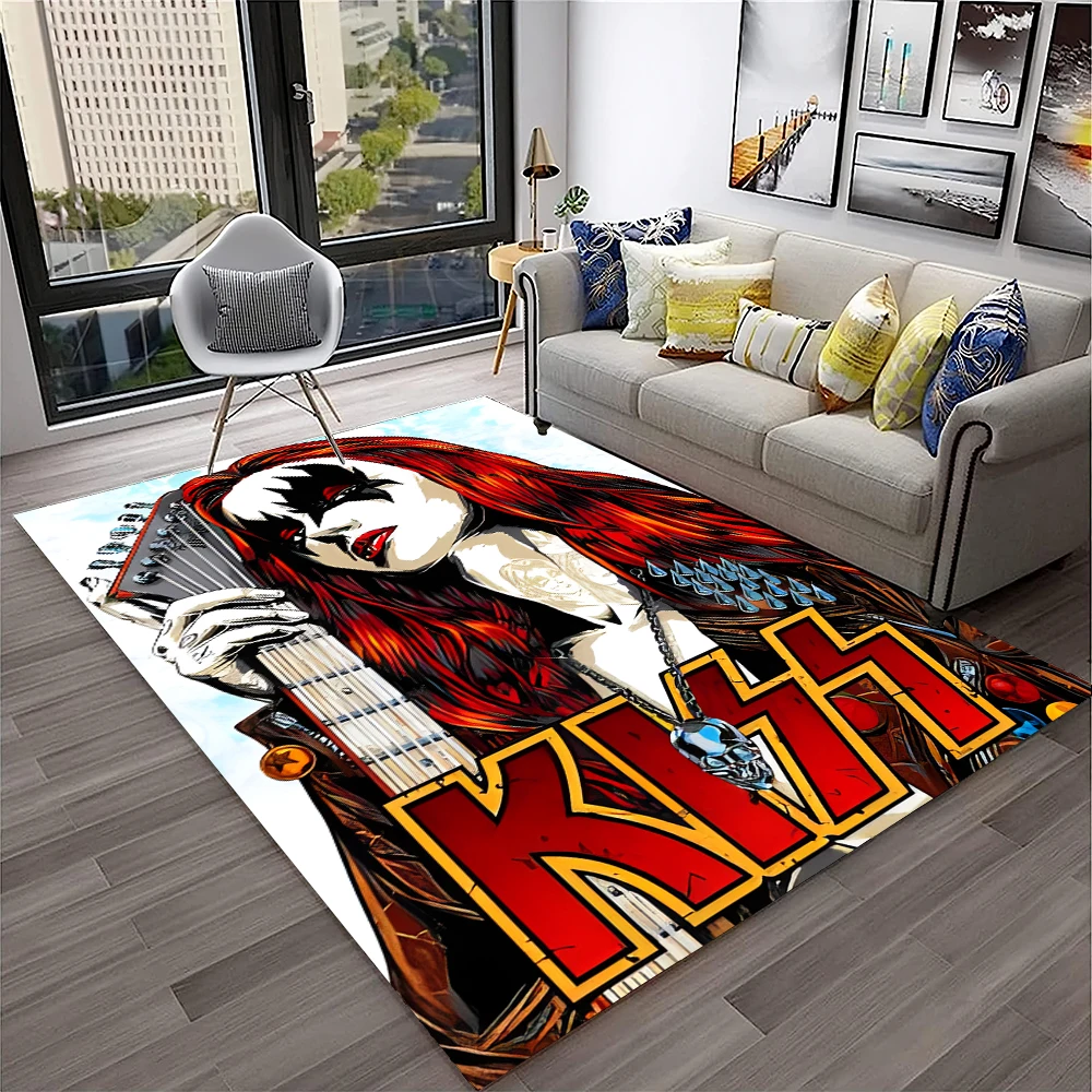 Retro KISS Rock Band Carpet Ru - Commercial Kitchen Mats avis et prix