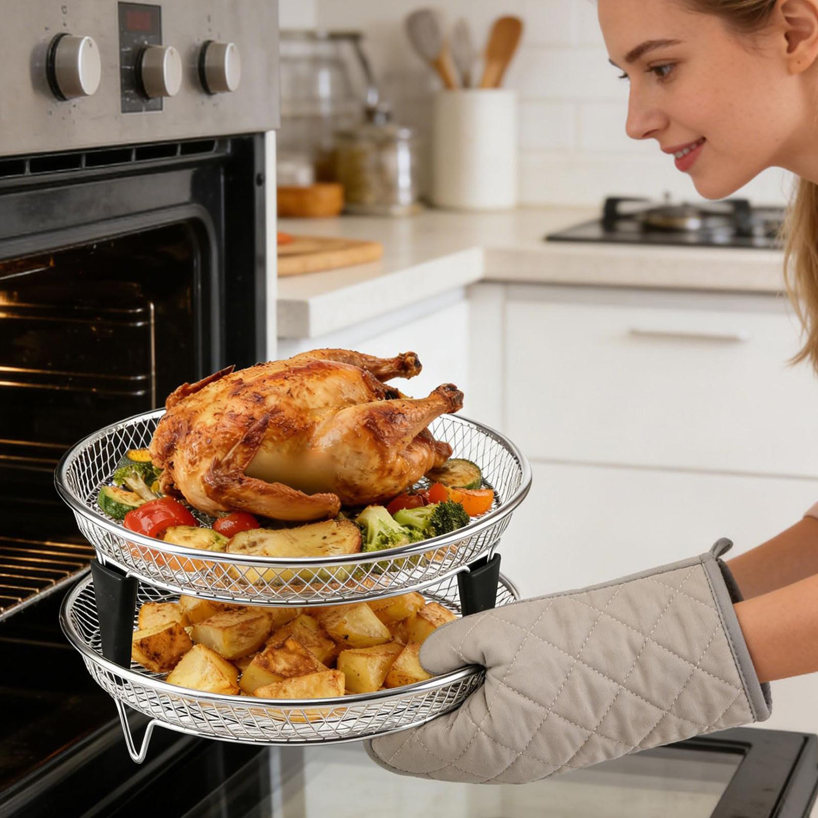 Air Fryer Accessories Stainles - Commercial Kitchen Steamer avis et prix