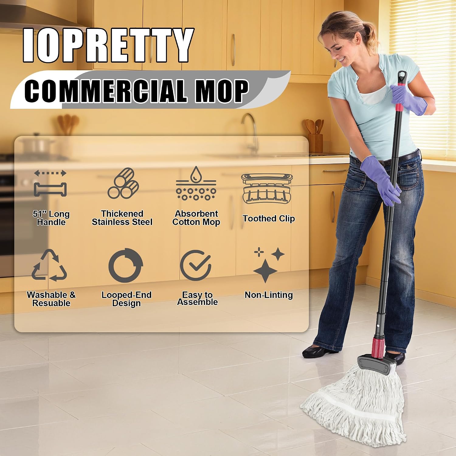 Commercial Mop for Floor Clean - Commercial Kitchen Vinyl avis et prix