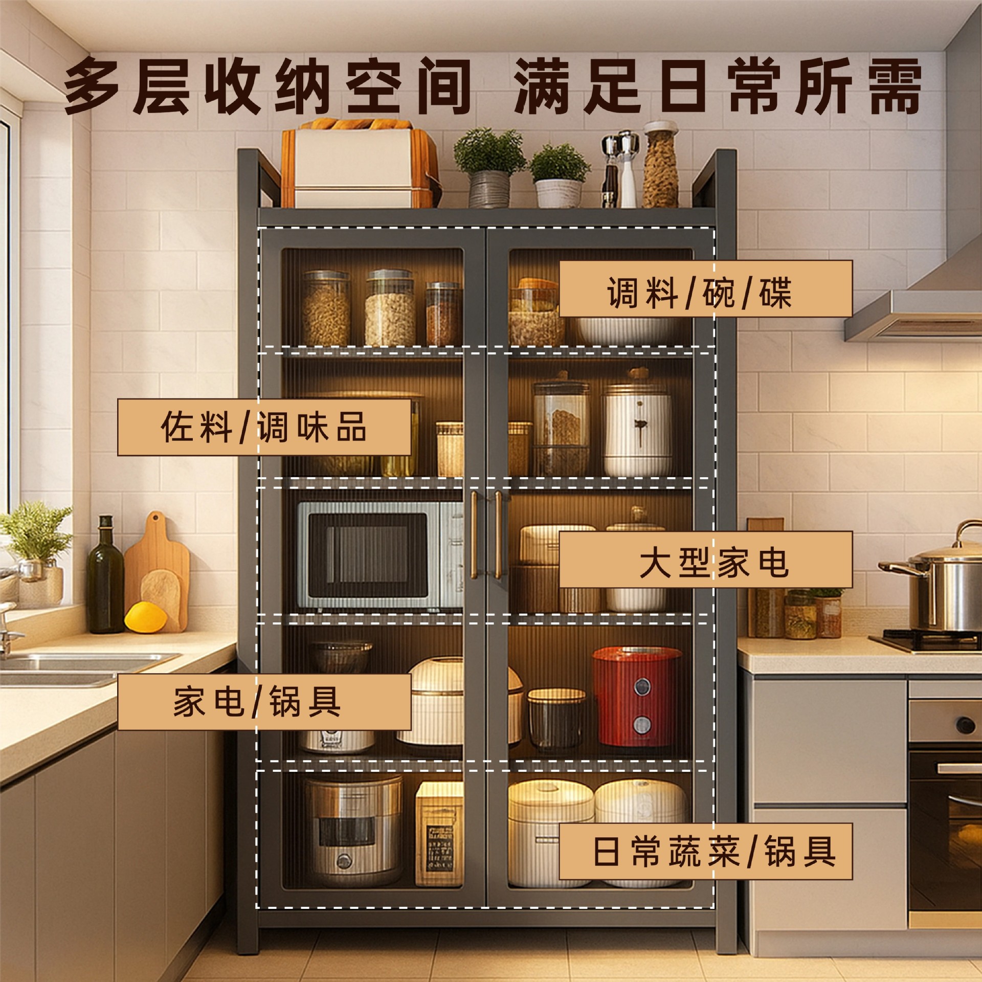 Kitchen multi-functional rack  - Commercial Kitchen Microwave avis et prix