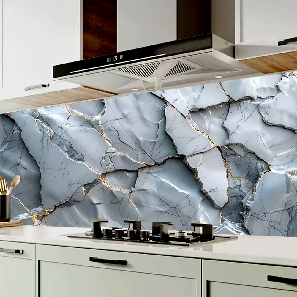 Easy-to-Apply 3D Gold Granite  - Commercial Kitchen Vinyl avis et prix