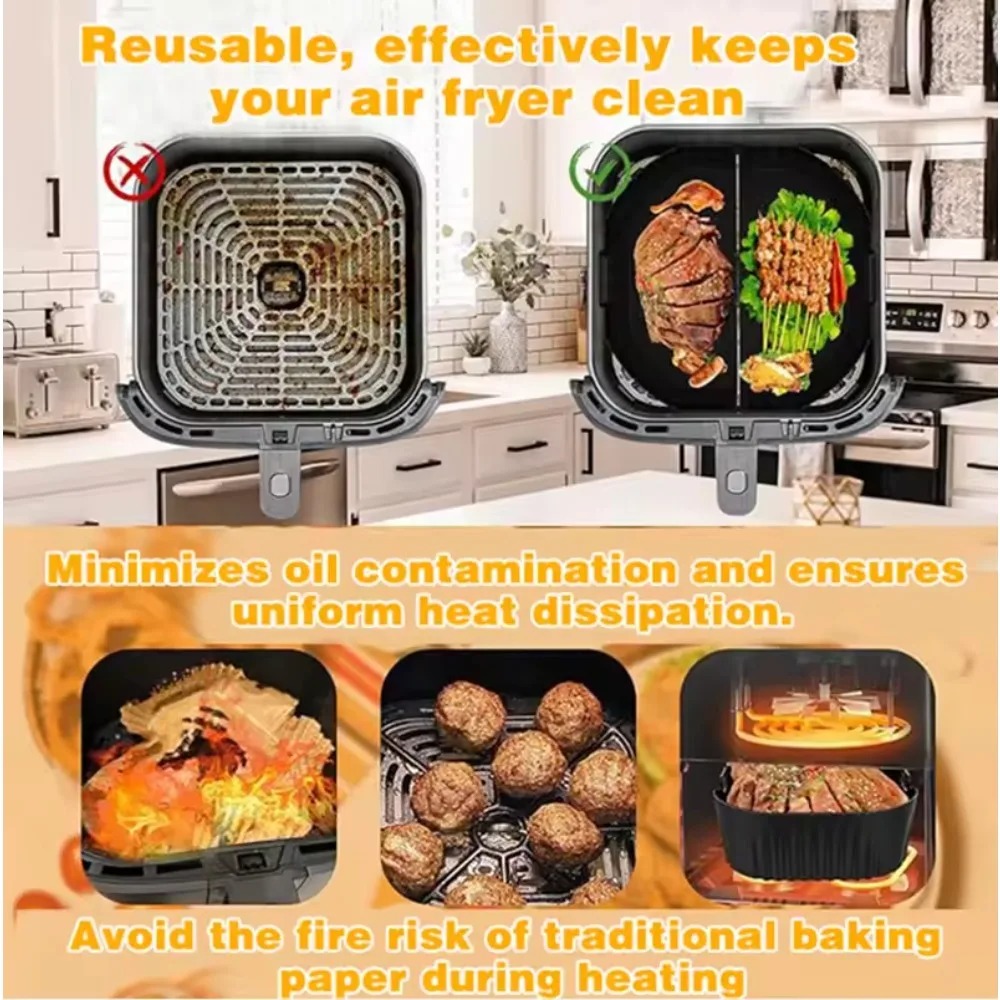 Silicone Air Fryer Mold Oil Fi - Commercial Kitchen Cooking avis et prix