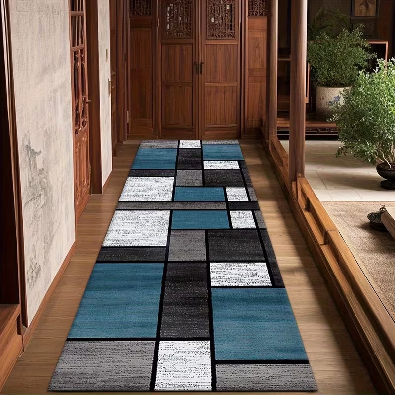 Modern Geometric Patchwork Run - Commercial Kitchen Mats avis et prix