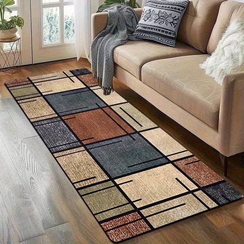 Modern Geometric Patchwork Run - Commercial Kitchen Mats avis et prix
